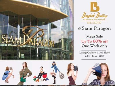 Bangkok Bootery Event at Siam Paragon Bangkok shopping center