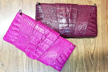 Crocking it in Thailand, Crocodile Bag, Python Bag, Clutch Bags