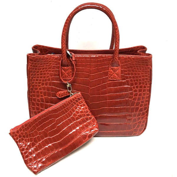 Crocodile Skin Handbag in Thailand