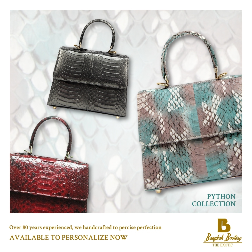 Python skin handbags best sale