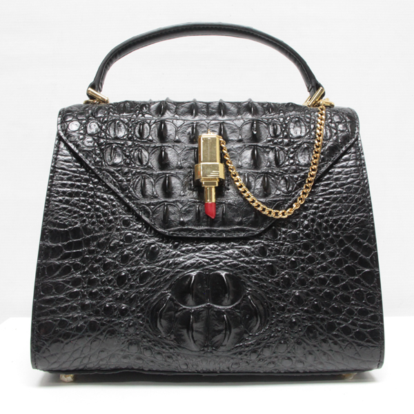 Crocodile skin bag brand hotsell