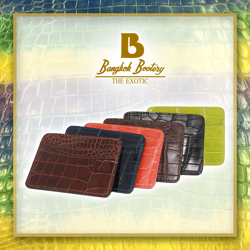 Crocodile Skin Card Holder