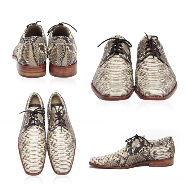 mens python skin shoes