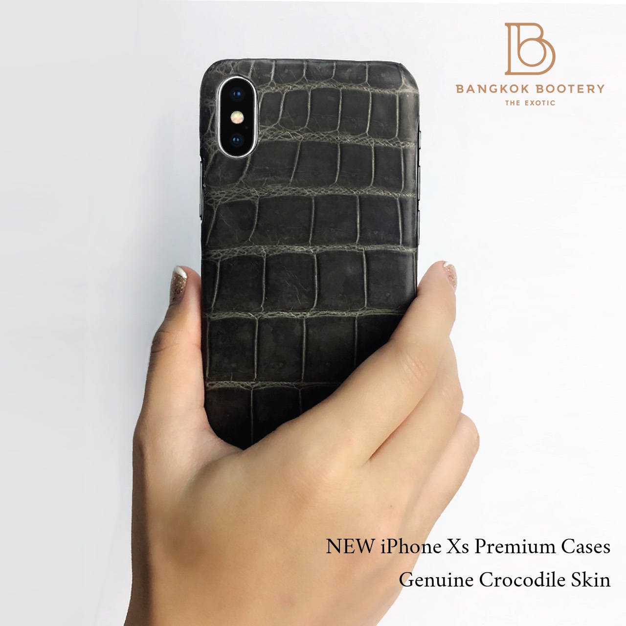 Coque en crocodile pour iPhone XS