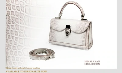 Sac à main pochette en crocodile