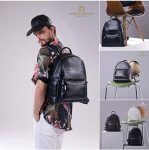 Crocodile Leather Backpack