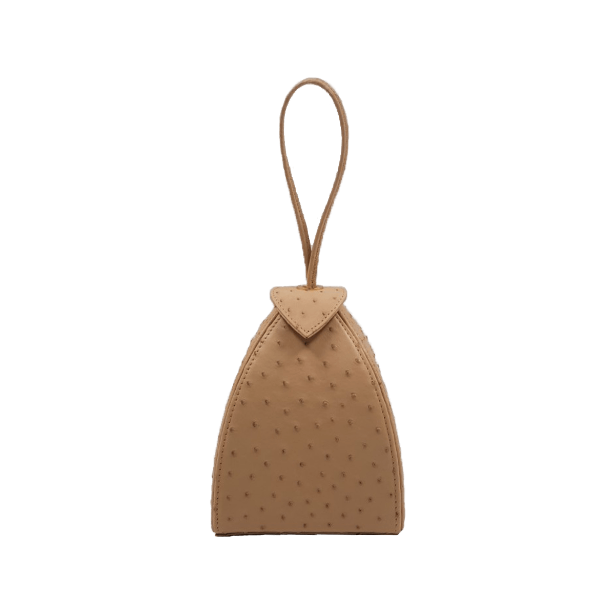 Maria Ostrich 13.5cm Beige