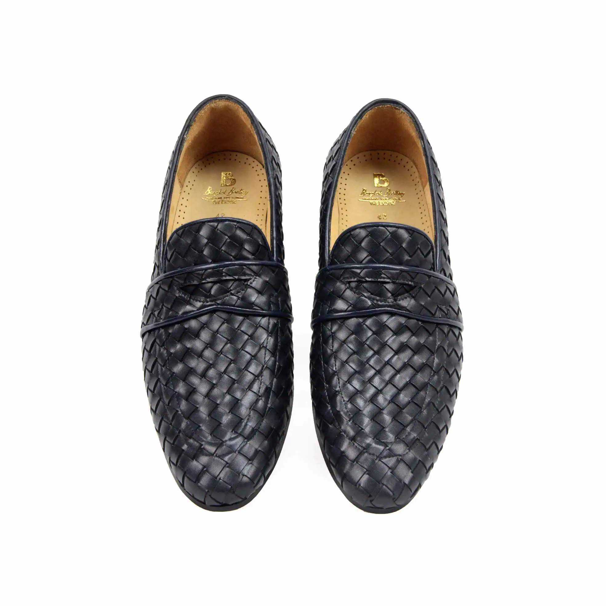 Knitted Leather Shoes