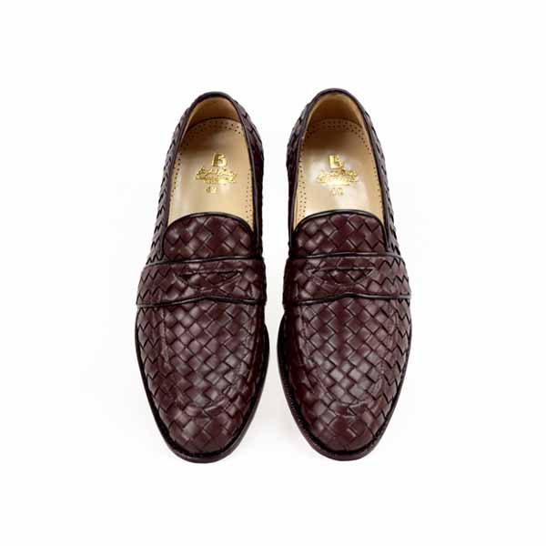 Knitted Leather Shoes
