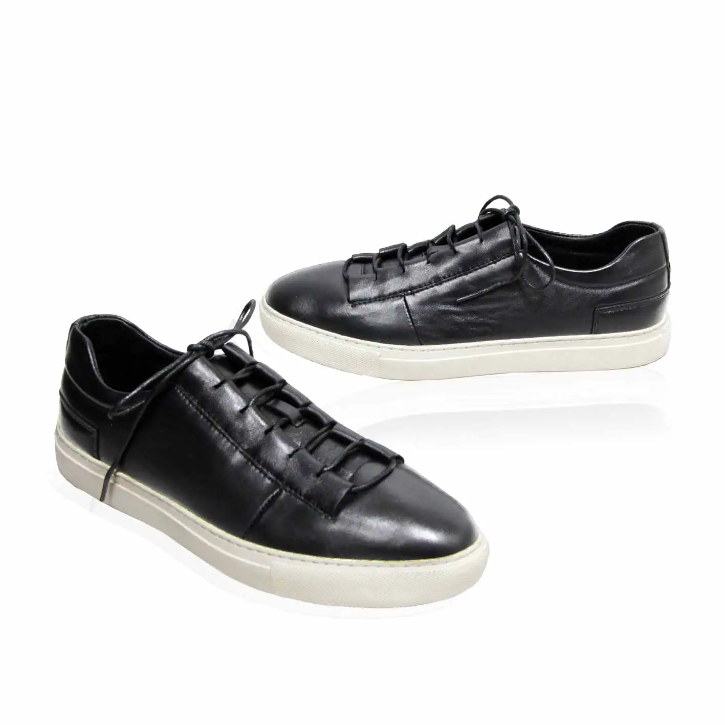 Lace up leather sneakers best sale