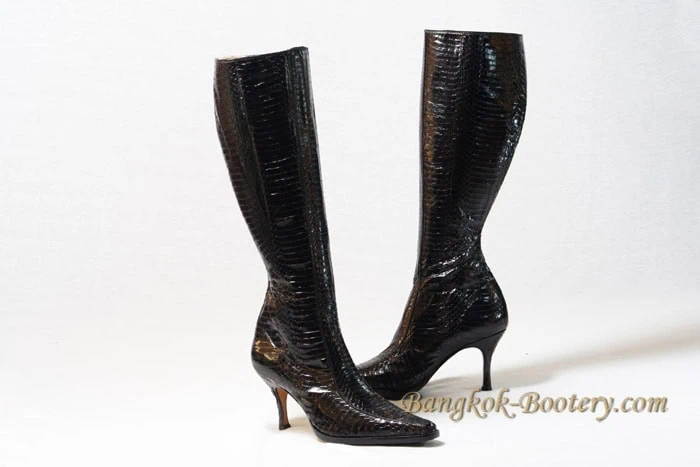 Python Knee High Boot