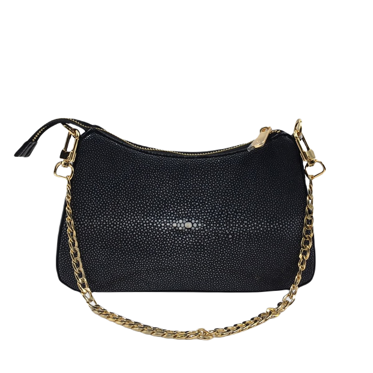 Anna Black Stingray Polish Sling Bag Size 23.5cm