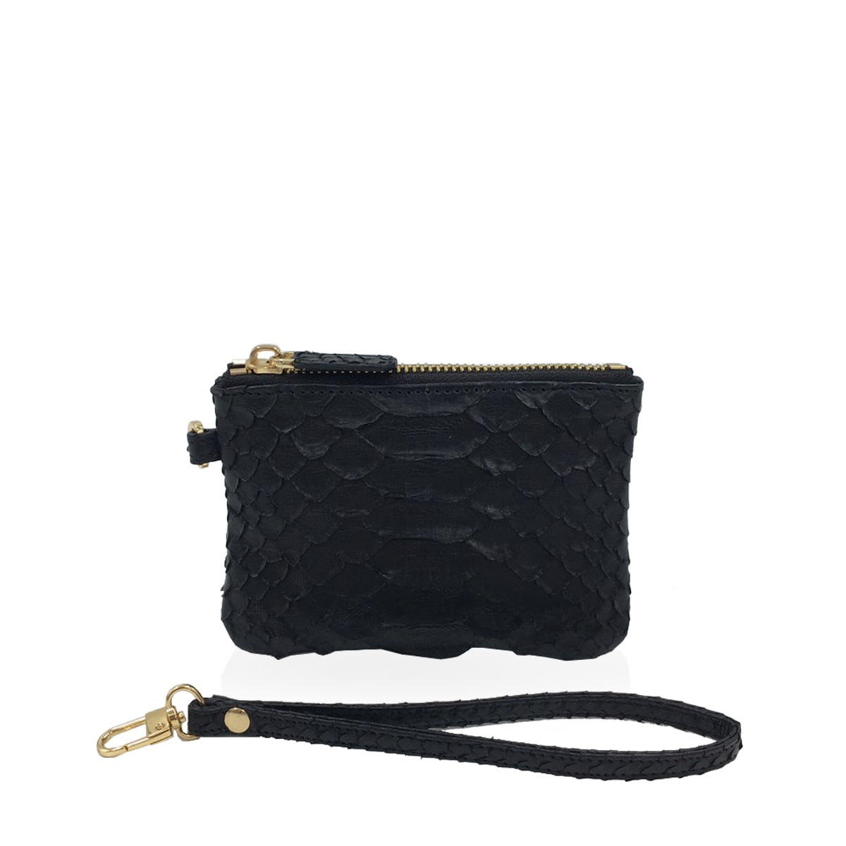 Baby Wallet Python Black Size 14cm