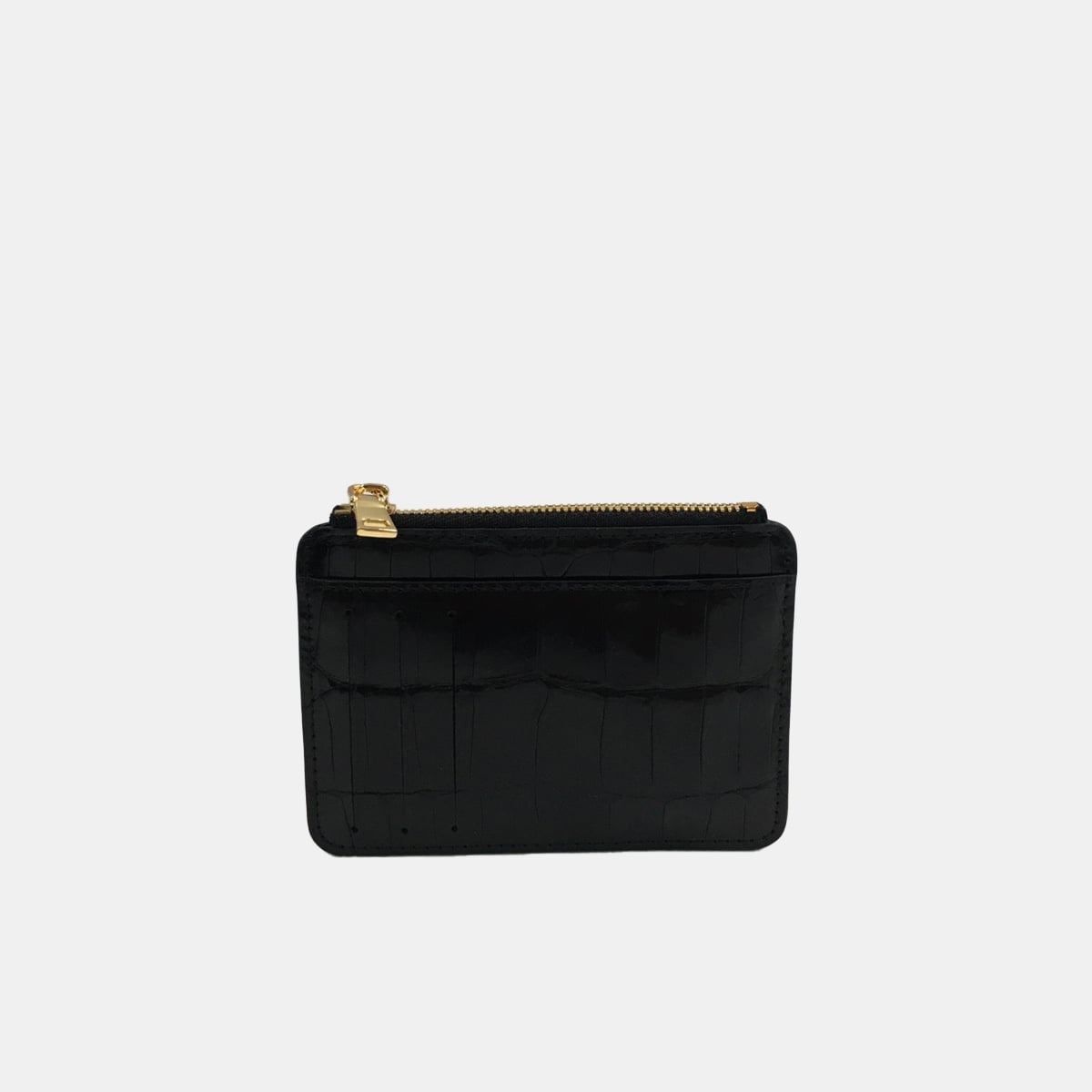 Baby Wallet With Side Card Shiny Black Size 11cm