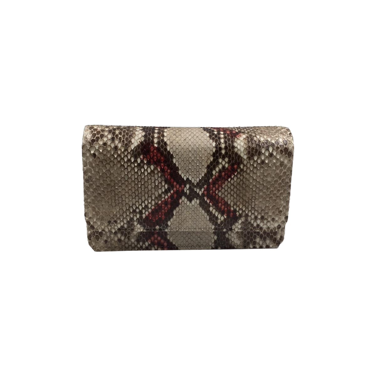 Barzaar Shiny Python Back 19cm Natural & Red