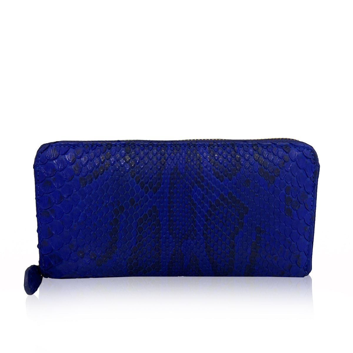 Python Back Round Zipper Blue & Black