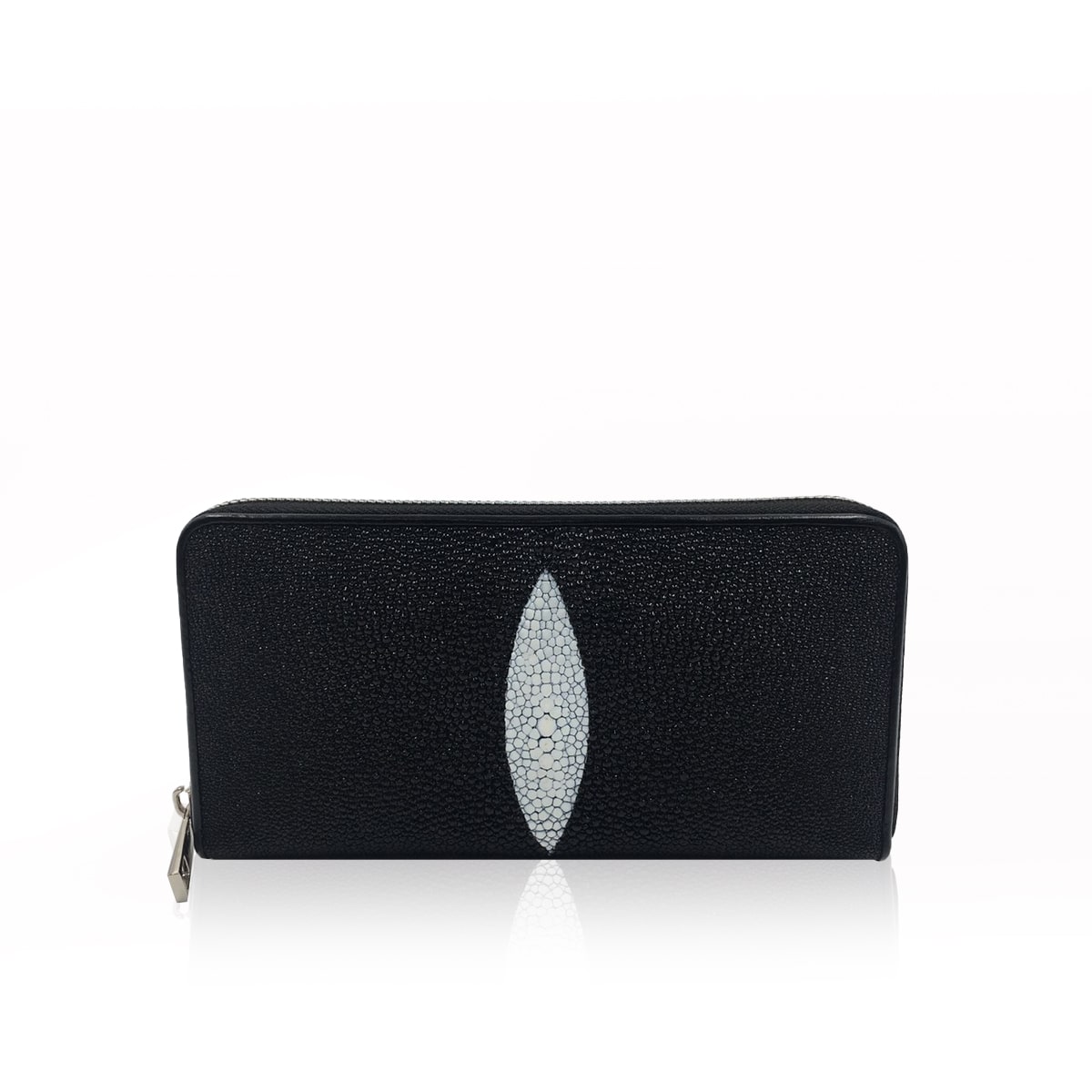 Stingray Round Zipper Open Black 19.5cm